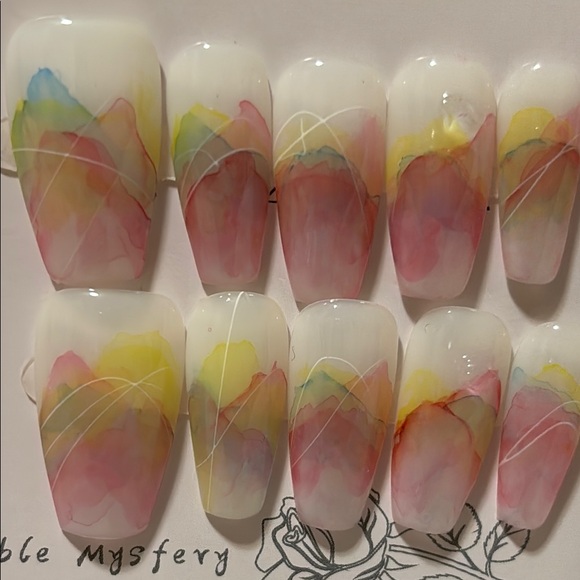 Multicolor Press-On Nails - Picture 2 of 9